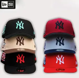 New Era MLB NY Yankees LA Dodgers 9FORTY Hat, Curved Brim Structured Crown, Premium Cotton Fabric, Embroidered Logo, NY Yankees Hat, Green NY Hat, NY Hat Womens, NY Mets Hat, Streetwear Baseball Cap