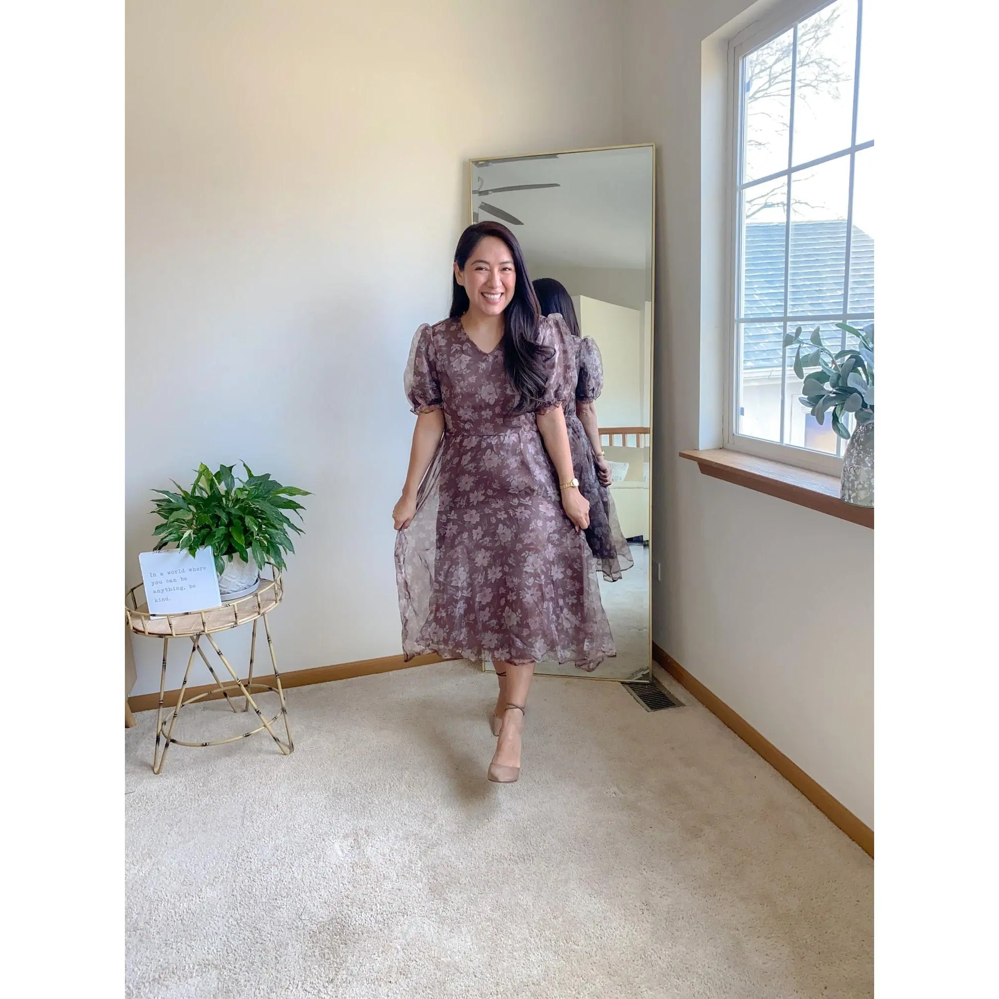 The Rosita Printed Organza Dress