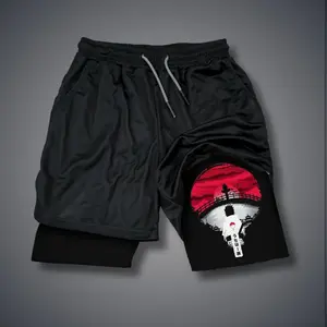 Naruto 80s 90s summer men shorts for men jorts outfit men graphic shorts Double-layer sports shorts Comfortable short shorts summer