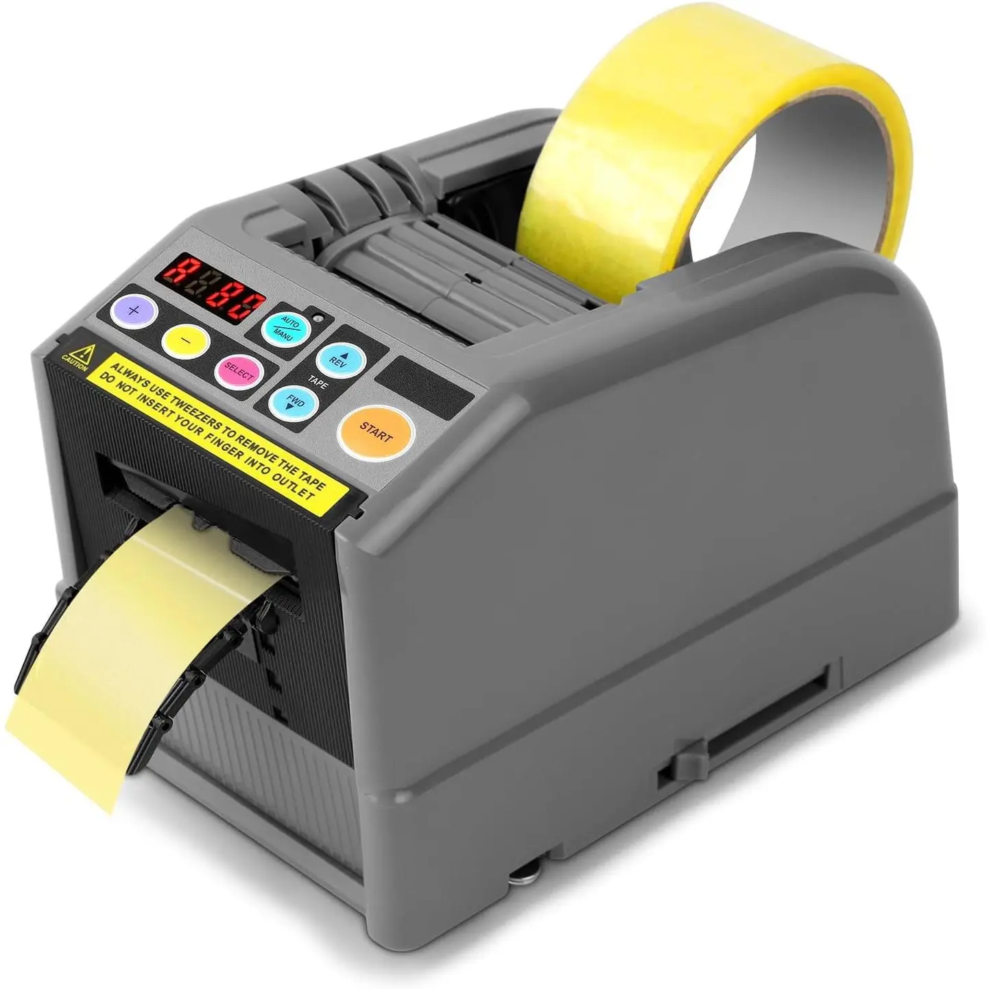 Advanced Ribbon Cutter, Black Automatic Smart Cutting Machine with 999 mm Cut Length for Businesses and Gift Wrapping, Shipping, Auto Cut