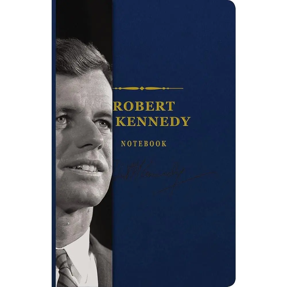 Classic Signature Notebook - Office Stationery with Robert F. Kennedy Printed Quotes Inside, Brainstorming/Listing/Sketching Tool to Inspire Creativity for Curious Minds