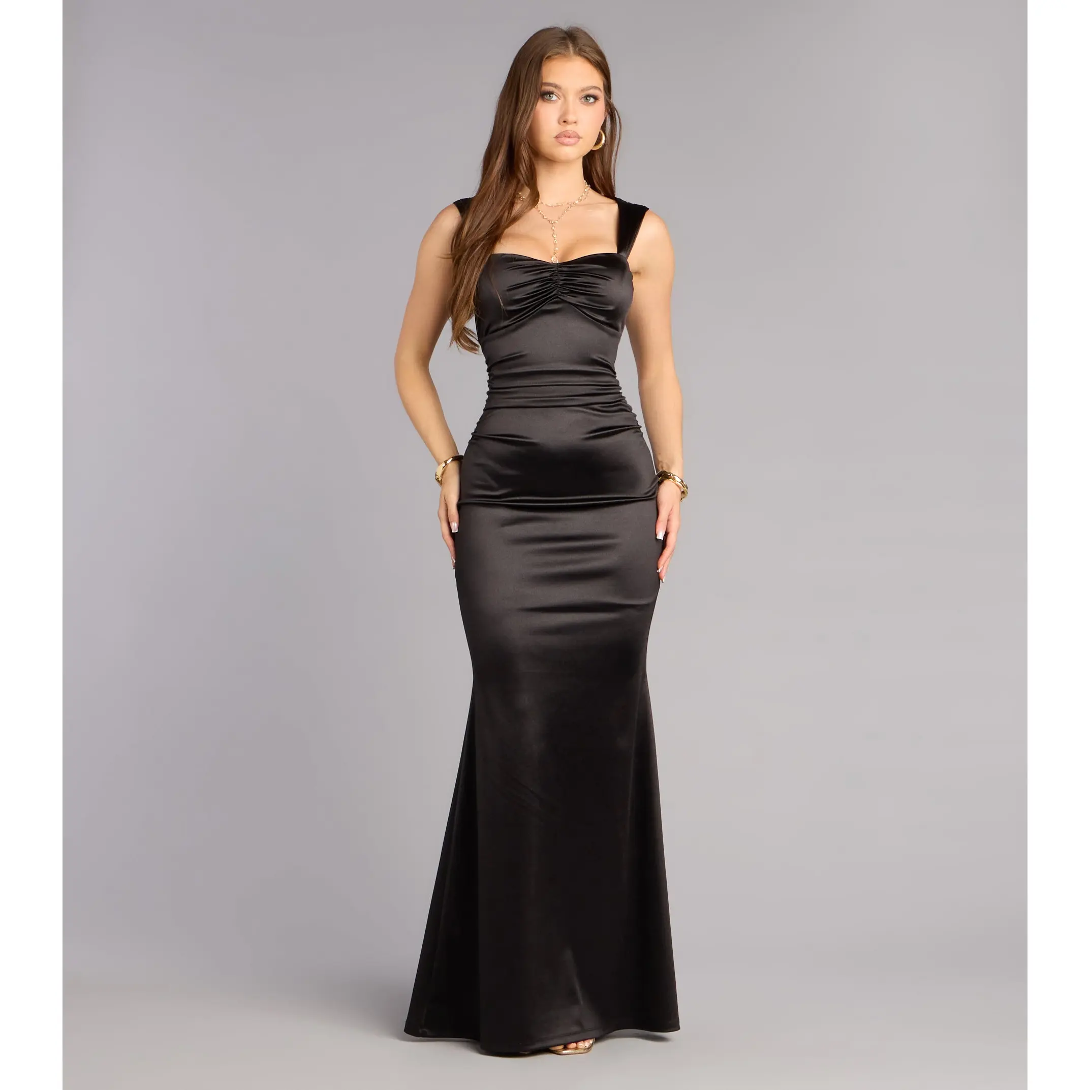 Audra Satin Mermaid Formal Dress