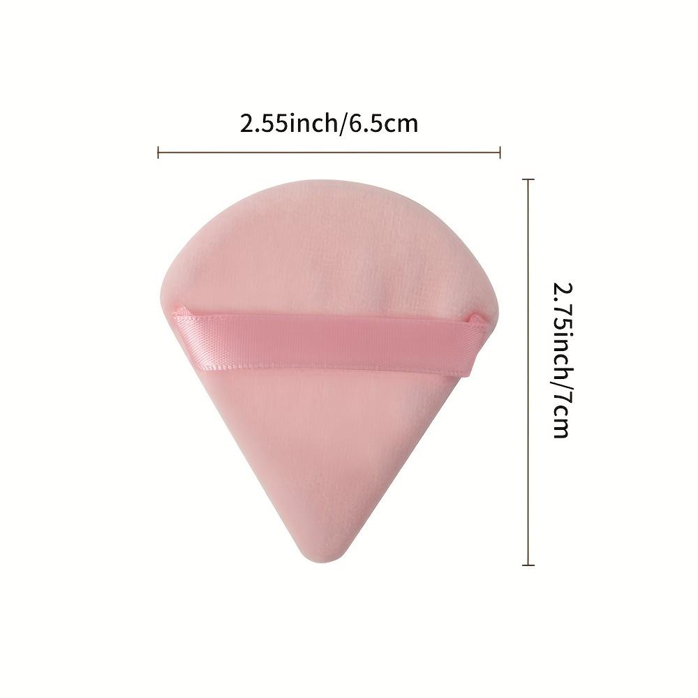 10-piece set of triangular soft sponge puffs, suitable for both dry and wet use, multi-functional set, available in pink and black, compatible with loose powder, foundation, blush, concealer, makeup application, and setting.
