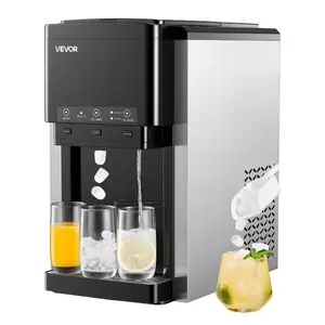 SummerWinsVEVOR Water Dispenser with Ice Maker, 3-in-1 Countertop Water Dispenser, 35 LBS/24H, 12 Cubes/7 Min Fast Ice Making with 4 LBS Storage, Bullet/Crushed Ices Cold-Water, for Home, Kitchen, Party, Drip Tray, 35Lbs/Daydealsforyoudays