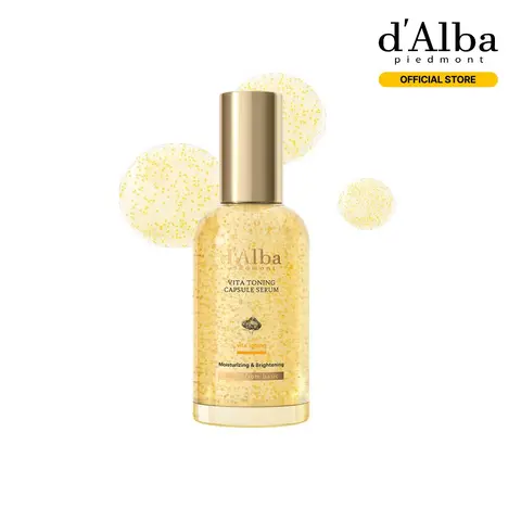 [OFFICIAL d'Alba] Vita toning Capsule Serum – Daily Vitamin Serum w/ Trufferol, Rose Water, Niacinamide, & Vitamin C - Hypoallergenic (1.69 fl oz)