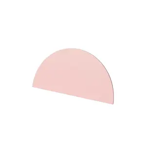 Block Design Semi Circle Geometric Photo Clip in Pink
