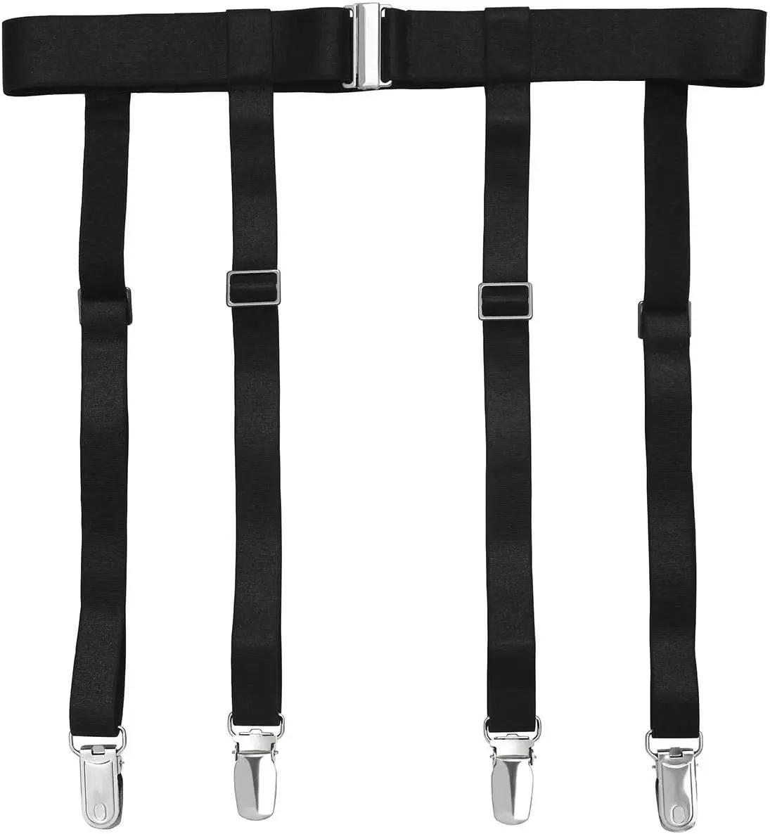 GARGALA Women's Lingerie Adjustable Garter Belt - Sexy, Simple Design for Thigh High Stockings with 4/6 Metal Clips