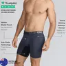Men's Premium 3-Pack Fitted Plain Solid Boxer Briefs - Hidden Pouch, Anti-Chafe, Breathable Viscose Bamboo Rayon Fabric, Moisture-Wicking, UltraGlyde Panels, Ultra-Soft, Stretch, Everyday Wear Fit, All-Season Underwear