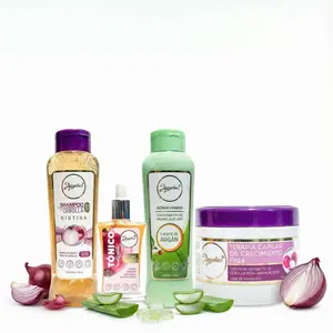 Shampoo de Cebolla Anyeluz Acondicionador Argan, AnyeluzTonico Anticaida y Anyeluz Terapia Capilar de crecimiento (4 pack)