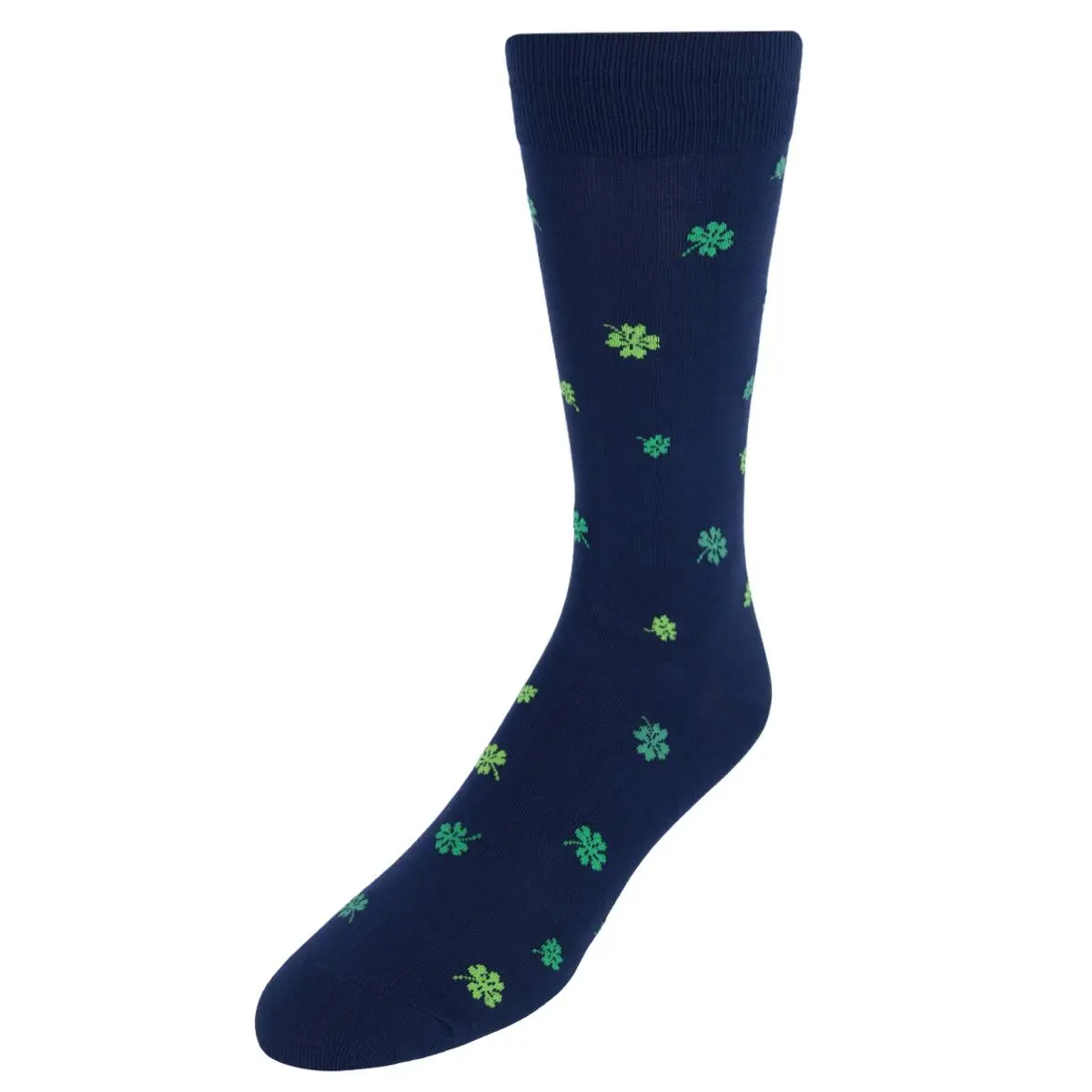 CTM Men's Lucky Four-Leaf Clovers Dress Socks (1 Pair), Novelty Socks