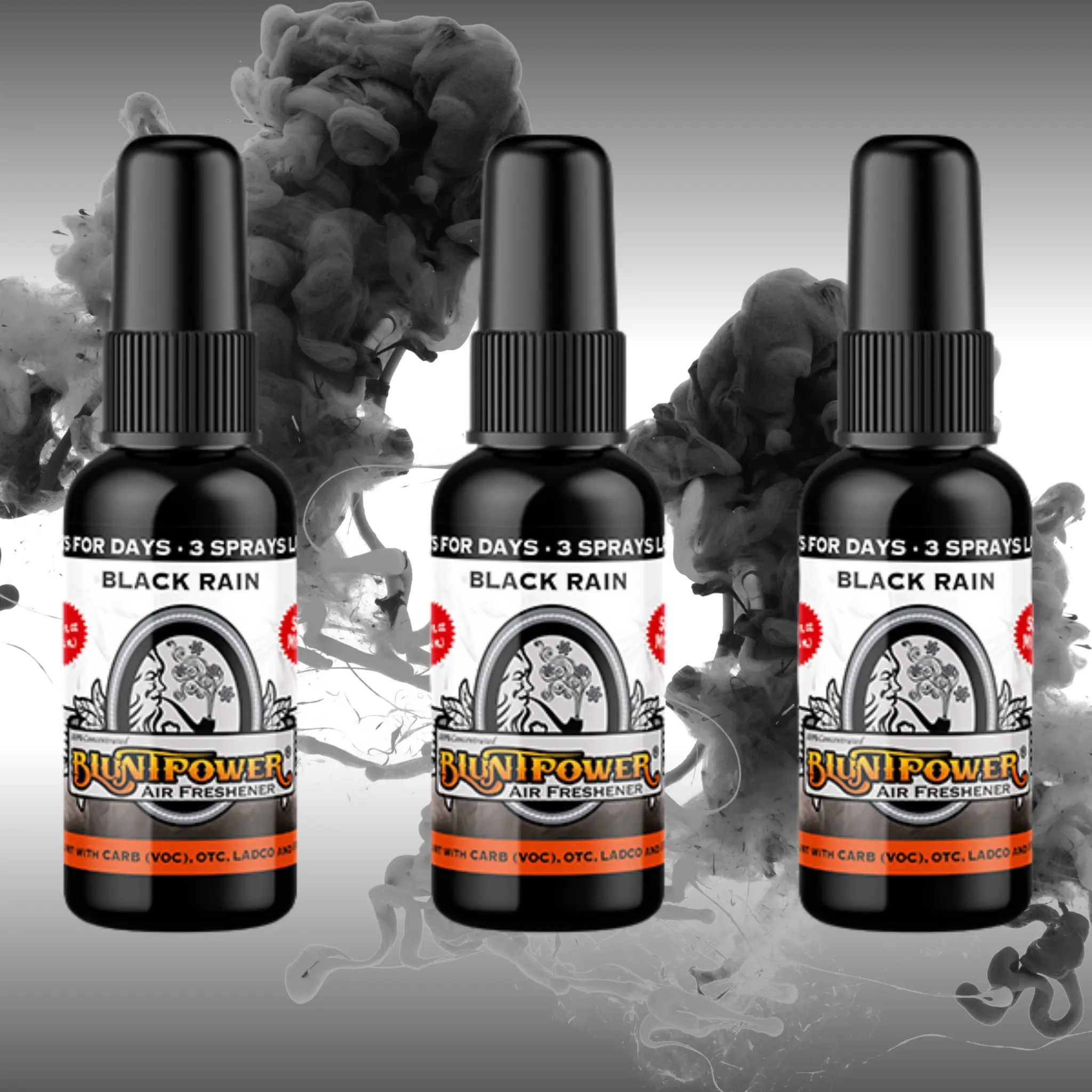 Black Rain Spray Air Freshener Bundle (3 Pack) Oil-Based Long-Lasting Formula Black Rain Spray Air Freshener Bundle (3 Pack) Oil-Based Long-Lasting Formula