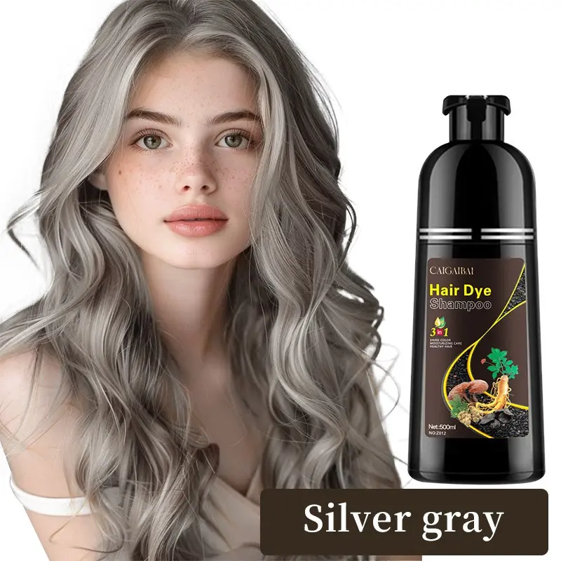 Natural Plant-Based Gentle Hair Dye Cream, Coverage Formula, Covers Grey Hair, Quick Application, Long-Lasting Results, Suitable for All Hair Types, Hair Dye Shampoo