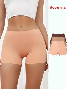 Women's Solid Color One-piece Underwear, Seamless Breathable Comfortable Underwear for Daily Wear, Ladies Underwear for All Seasons, Breathable Seamless Knicker