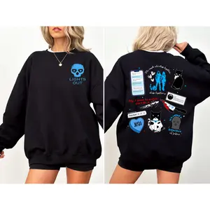 New Design Lights Out 2 sided Sweatshirt, Navessa Allen Shirt, Dark Romance Hoodie, Smut Merch, Unisex Crewneck, Book Lover, Booktok Sweater, Gift for Her