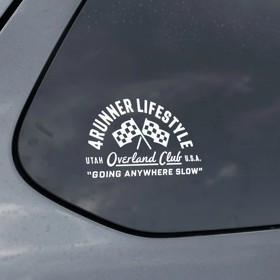 4Runner Lifestyle Overland Club Decal - Exclusive Lifestyle Logo Decal for Cars, Truck Car Exterior Accessory Sticker, Vehicle