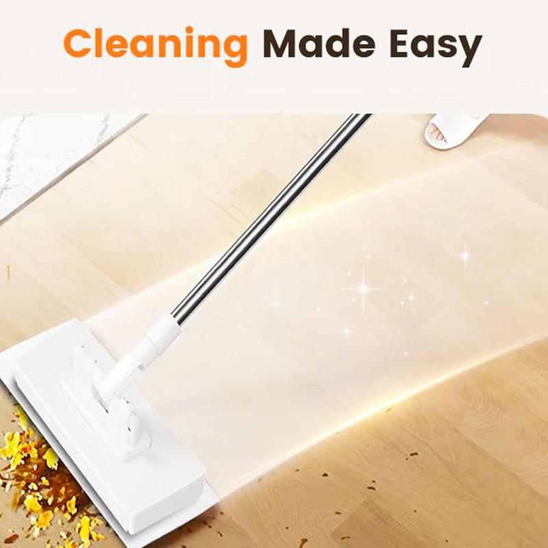Snap Grip Mini Mop with Long Handle – Zero Touch Flat Mop for Wet & Dry Cleaning, Includes 1 Mop + 10 Disposable Mop Pads (Random Colors), Locking Head for Floors, Walls, Corners & Tight Gaps