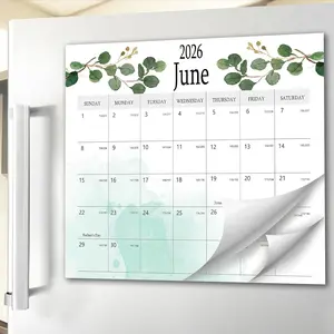 2025.12-2027.7 Aesthetic  Calendar for Refrigerator, Fridge  Runs Until July 2027 - The  Monthly  for Easy Organizing - Greenery Design
