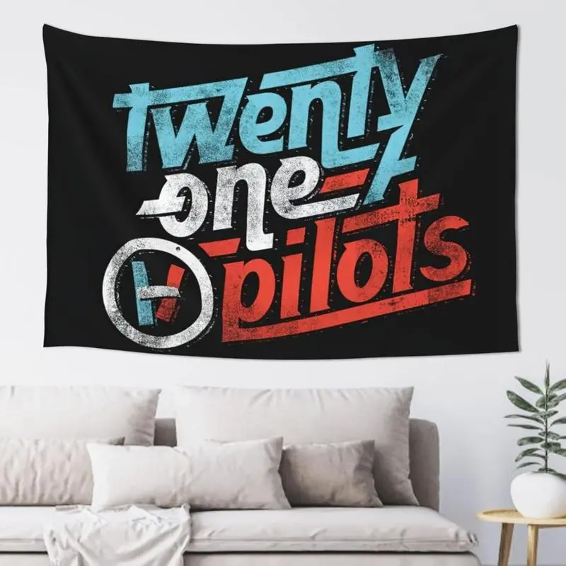 1pc,Home Music Twenty Fashion One Concert Pilotss Tapestry Album Wall Art Hanging Poster Banner Flag Decoration for Bedroom Living Room Dorm Party