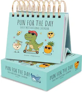 2026 Funny Pun Flip Calendar - Perpetual Daily Desk Calendar with 365 New Puns & Jokes - Humor Gift for Friends, Family, Coworkers - Punny Gifts, Office & Home Decor