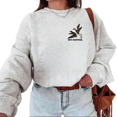Vintage Mallard Duck Graphic Sweatshirt, Retro 90s Pullover, Cotton Blend Hunting Unisex