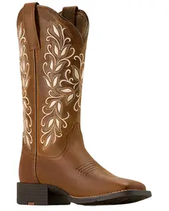 Ariat Women's Round Up Holly Performance Western Boot Broad Square Toe - 10074320
