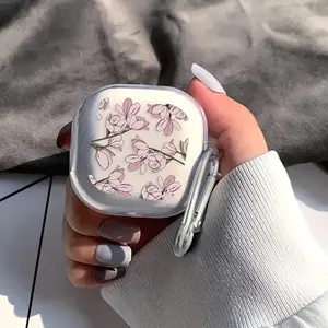 Floral Design Earphone Case, Compatible with Galaxy Buds, Buds2, Buds 2 Pro, Buds Fe, Buds Live, Buds Pro, Fashionable & Durable