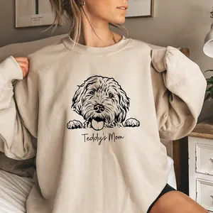 Goldendoodle Sweatshirt Custom Dog Name Sweatshirt,  Doodle Mom Sweatshirt, Dog Mom Gift, Personalized Dog Sweatshirt, Dog Dad Shirt, Dog Grandma, Golden Doodle Gifts