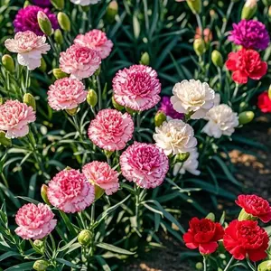 300pcs Perennial Multicolor Carnation Seeds – Easy-to-Grow Edging Flowers for Small Gardens & Urban Balconies