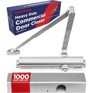 Heavy Duty Commercial Door Closer, ADA UL Grade 1 Listed Automatic Self Closing Door Hinges, Door Closers Commercial High Traffic, Auto Door Closer, Hydraulic Spring Soft Close ()