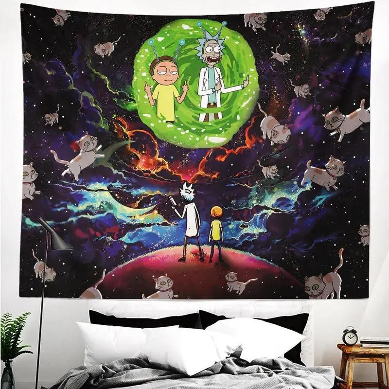 Rick and Morty Tapestry Wall Decor Wall Hanging for Bedroom