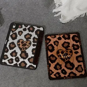 A Leopard Print Stand Case for Ipad 10.9/Air 4/5/6/10.2/10Th/Pro 11 2024/9.7/10.5，Y-Folding Flip Stand for iPad 10th 9th 8th 7th 10.9inch  Mini6/7 8.3inch  Generation/ for iPad  6th 5th Gen 9.7 inch Air 7 for IPad Pro9.7  Air 5 Air 4 2022 11 2021  2024Pro