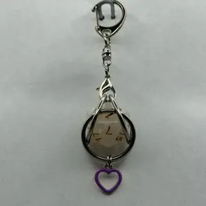 D&D D20 Keychain or Necklace with Charm - Usable Die for Convenient Access