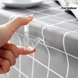 8/16pcs, Tablecloth Fixtures, Clear Plastic Tablecloth Clips - Transparent Table Cloth Hold Down Clips for Indoor and Outdoor Events - Perfect for Meetings, Parties, and More