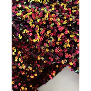 Multicolor Sequin on Velvet