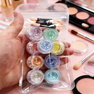 Soft Candy Eye Shadow Powder Set | Beginner Friendly High Color Rendering Aurora Eye Shadow, 9 Colors/Set+6 Applicators, Portable And Small, Suitable For Daily Makeup