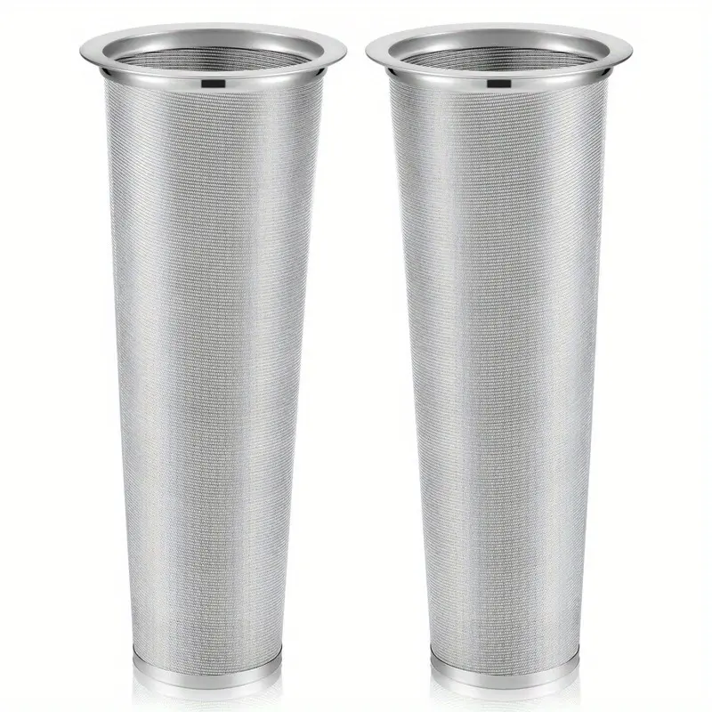 2pcs Stainless Steel Filter Coffee Tea Cold Brew Coffee Filter Infuser Coffee Strainer Canning Jar Mesh Coffee Filter for Wide Mouth Mason Canning Jar Iced Tea Maker Modern Kitchenware