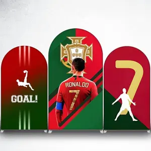 15-day Delivery Portugal Soccer Player No.7 Arch Backdrop Cover for Football Fans Birthday