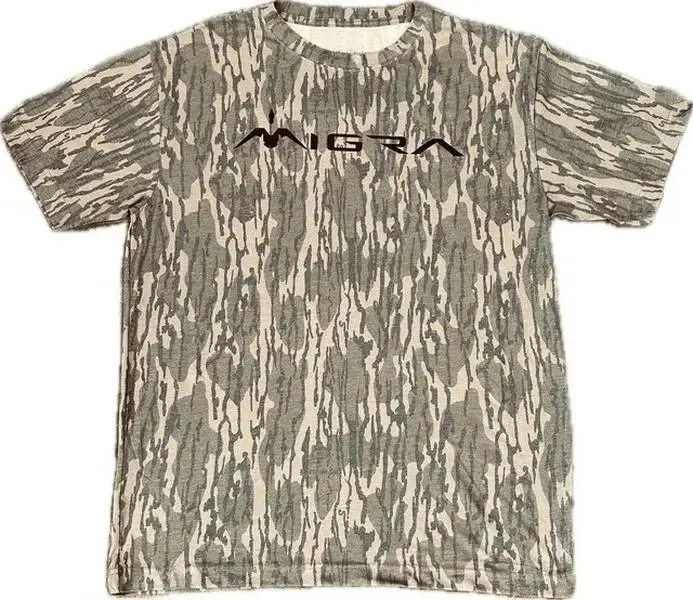 Mossy Oak Camo Migra Original Bottomland shirt, Hunting Style Short Sleeve Shirt