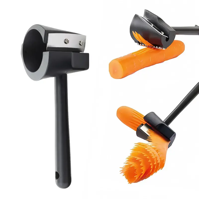 Carrot Peeler Vegetable Spiral Knife Fruit Carving Tool Kitchen Creative Cutting Flower Tool for Carrots Potatoes Cucumbers