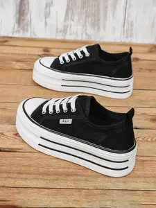 Women's Casual Sports Shoes, Comfortable Elegant Shoes, Height-Increasing Thick Sole, Breathable, Versatile, Spring Fall Low Heel Shoes, Sneaker