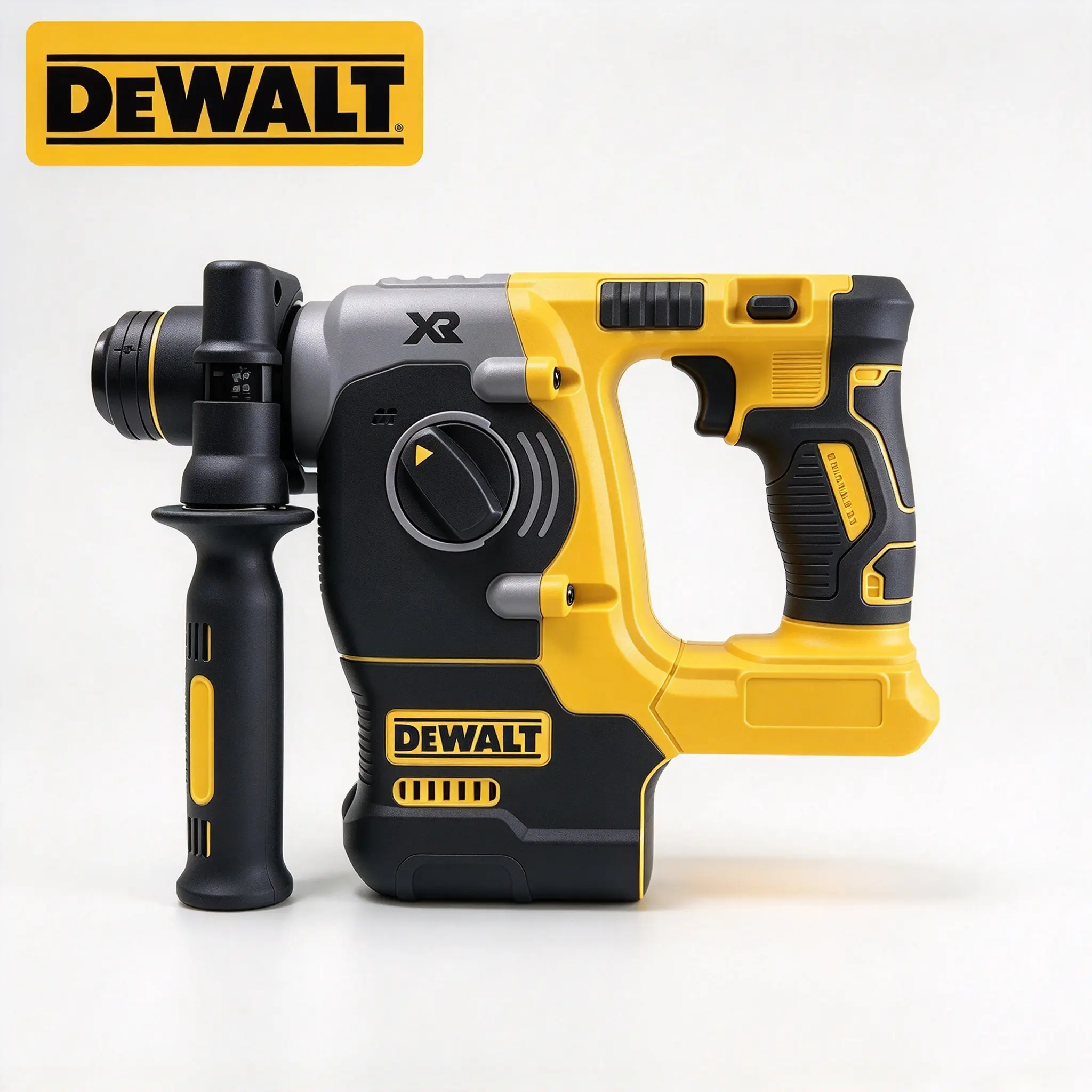DEWALT  273 20V L-Shape Rotary Hammer - 0-1150 RPM, 0-5000 BPM, 2J Impact Energy, 22mm Max Drilling, 3 Modes, for Concrete, Brick Masonry Drilling & Anchoring Construction Tasks