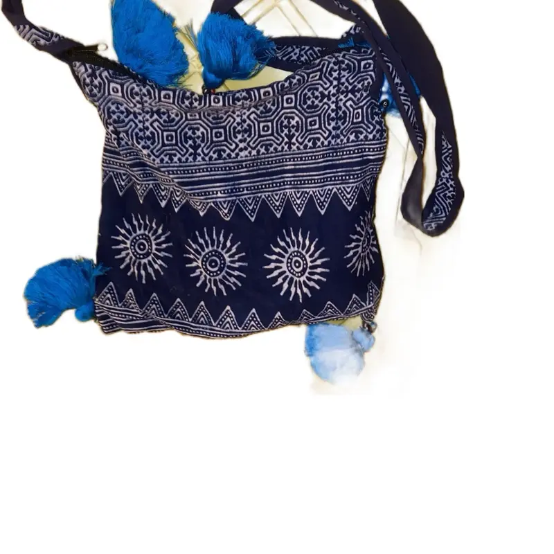 Blue Crossbody Hippy Purse