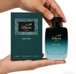 Hawas For Him Malibu EDP | Fresh Coastal Aquatic Men’s Perfume | Summer Long-Lasting Scent 3.38 fl. oz 100ml