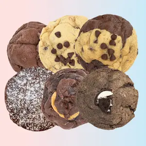 Taylor Chip Most Chocolatey Bundle - 6ct/12ct - Chocolate Chip, Brookie, Lava Cake, Peanut Butter Fudge, Cookies and Cream, Double Chocolate Brownie - Ready To Eat, HUGE Gooey Cookies
