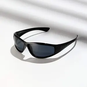 1pc Men's Steampunk Glasses Punk Portable Full-Coverage Eyewear Decorative Sci-Fi Silvery Y2K Oval Fashion Goggles