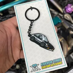 Karbon Kings AE86 Metal Keychain