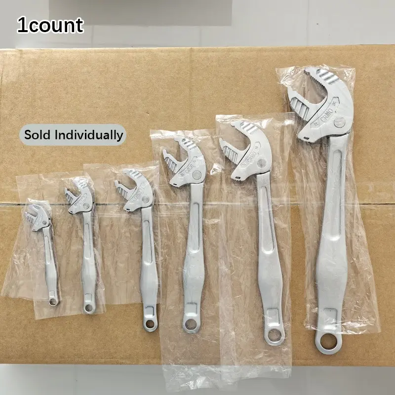 Industrial Grade Heavy-Duty Automatic Self-Locking Adjustable Wrench, Crab Clamp Design with Multifunctional Quick Adjustment, Home & Factory Repair