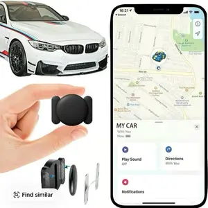 Gps para auto,GPS Tracker for Car,Motorcycle or Bicycle,Mini GPS Trackers Device with Weatherproof Magnetic Case-Works with Apple Find My (IOS Only),localizador hidden