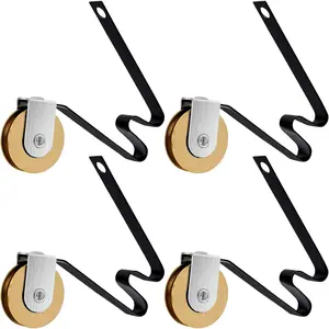 4 Pack 1" Concaved Steel Ball Bearing Sliding Screen Door Rollers, Smooth & Quiet, Replaces B512, B513, B746 and B756 for Both Top and Bottom Installation (B512 4pc)