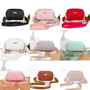 Women 2023 New Christmas Gift Crossbody Bag Fashion Embossed Camera Bag Lightweight Small Square Bag Multi Color Shoulder Bags